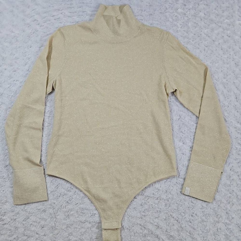 Athleta Alicia Keys Womens Large Inner Strength Bodysuit NWOT Chantilly Cream